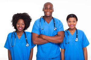 RN and an LPN and a CNA work together.
